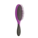 WetBrush Pro Detangler Black - purple brush with ergonomic handle