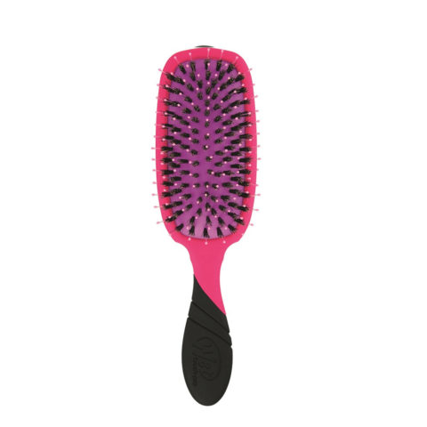 WetBrush Pro Shine Enhacert Black - pink polishing brush