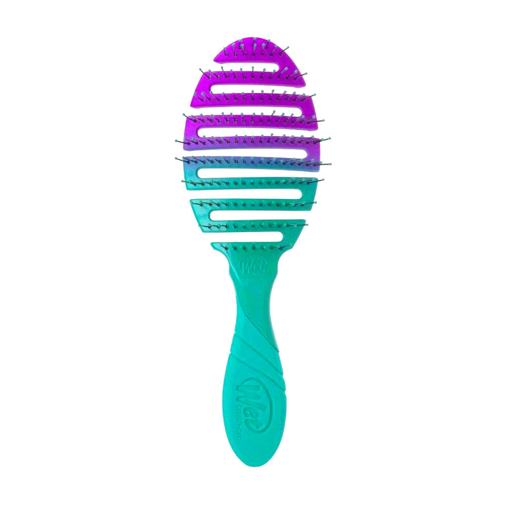 WetBrush Pro Flex Dry Teal Ombre - flexible brush with teal shadows