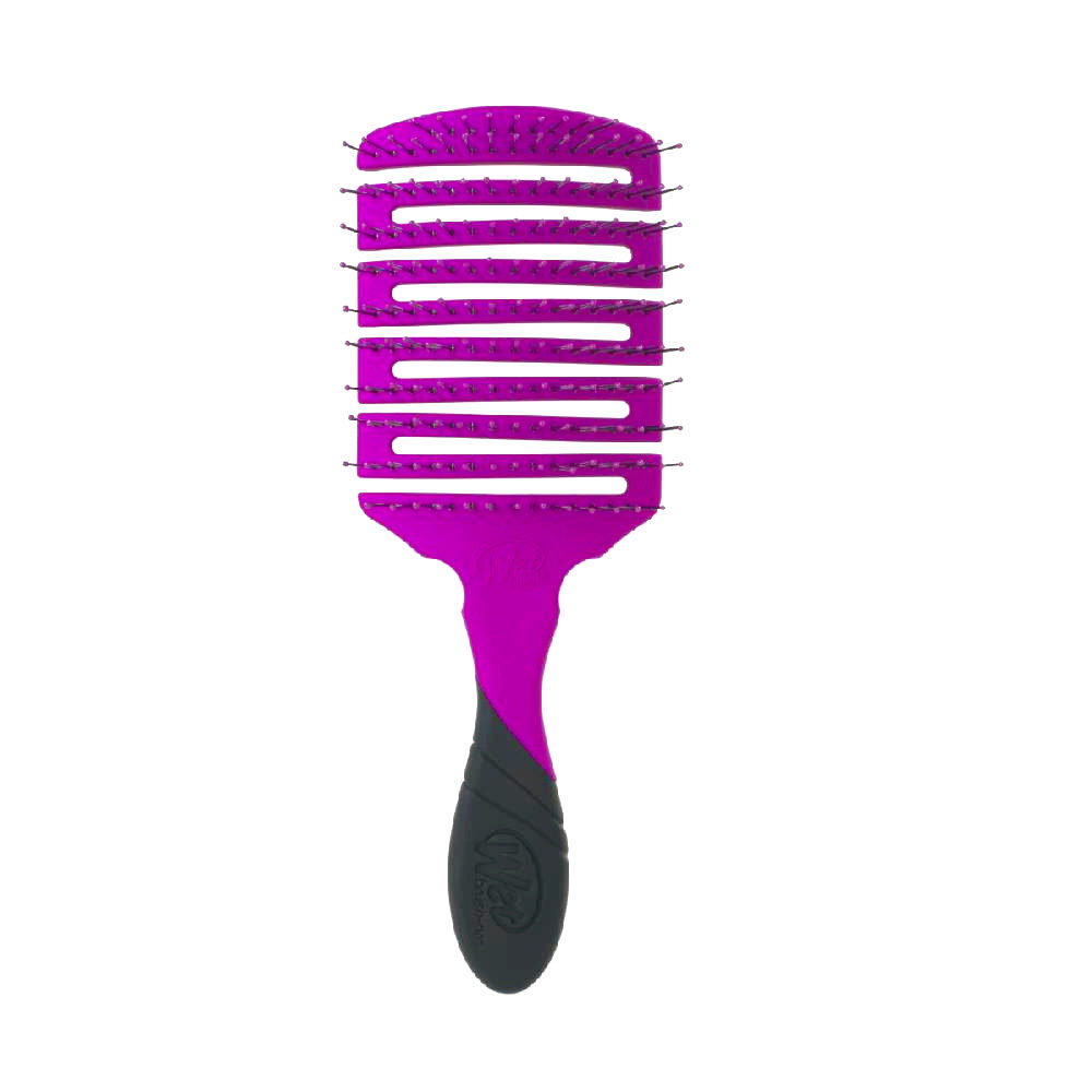 WetBrush Pro Flex Dry Paddle Purple - purple flexible square brush