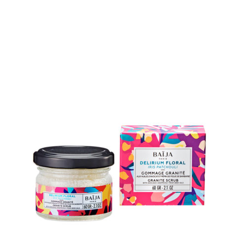 Baija Paris Delirium Floral Body Scrub 60gr - iris and patchouli body exfoliant