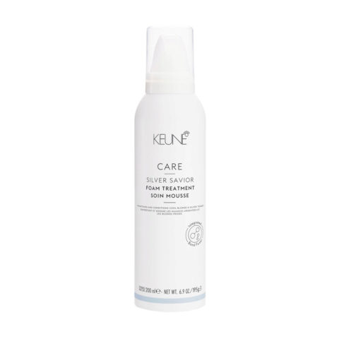Keune Care Line Silver Savior Foam Treatment 200ml - leave in a mousse anti-yellow conditioner