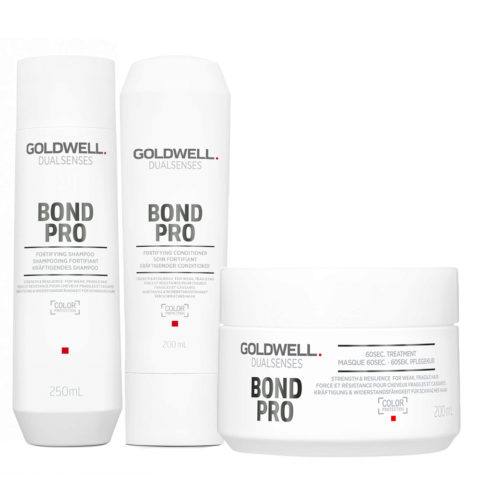 Goldwell Dualseses Bond Pro Shampoo 250ml Conditioner 200ml 60s Treatment 200ml