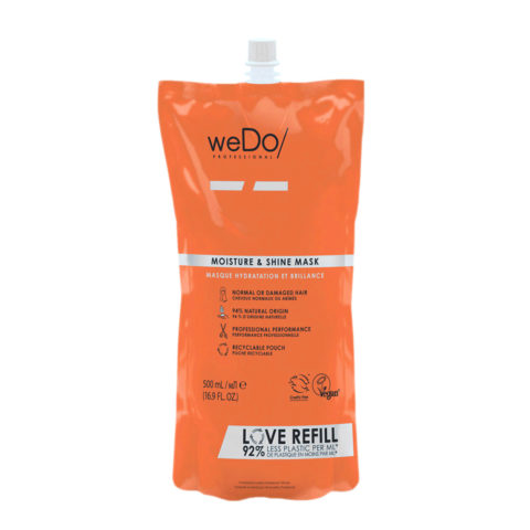 weDo Moisture & Shine Mask Refill 500ml - Mask for damaged and dull hair