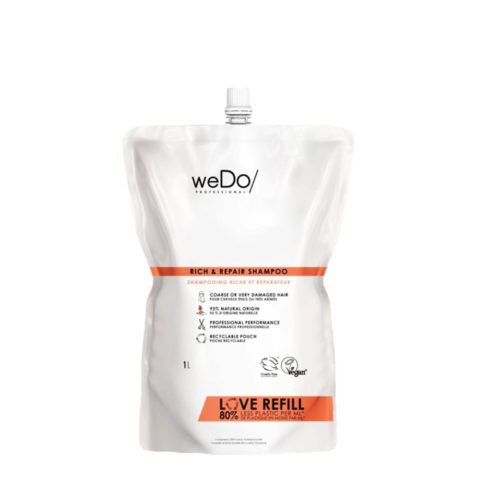 weDo Rich & Repair Shampoo Refill 1000ml - frizzy hair shampoo