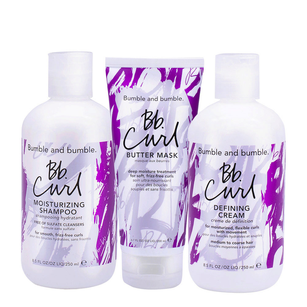 Bumble and bumble. Bb. Curl Shampoo 250ml Butter Mask 200ml Defining Cream 250ml