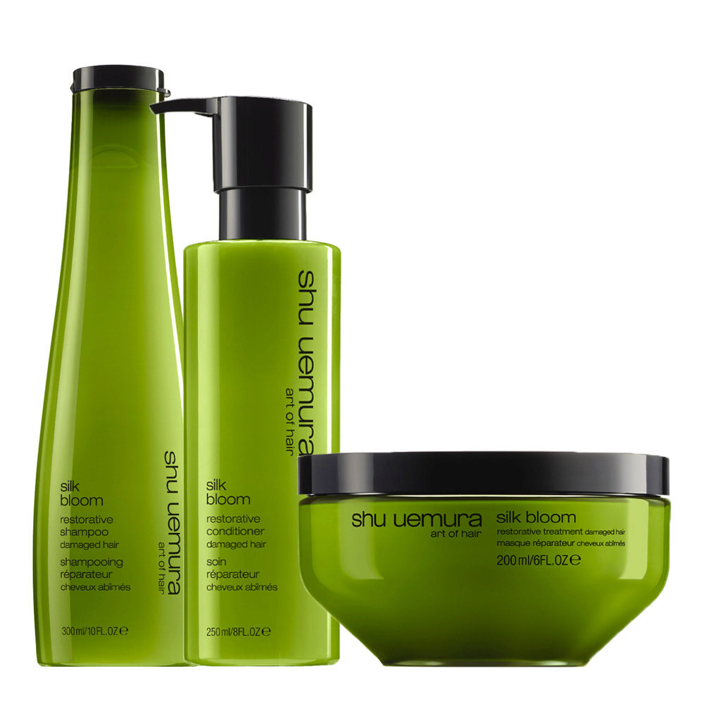 Shu Uemura Silk Bloom Shampoo 300ml Conditioner 250ml Masque 200ml