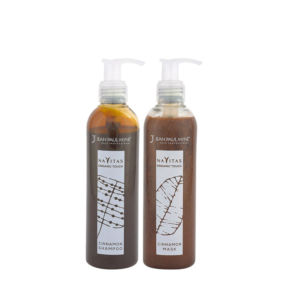 Jean Paul Myné Navitas Organic Touch shampoo Cinnamon 250ml mask Cinnamon 250ml