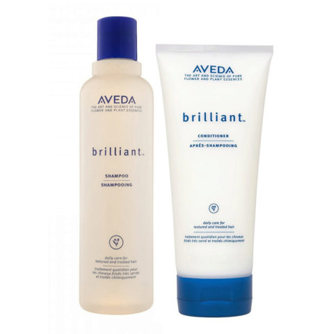 Aveda kit Brilliant Shampoo 250ml e Conditioner 200ml