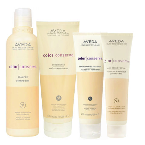 Aveda Color Conserve Shampoo 250ml Conditioner 200ml Strengthening treatment 125ml Daily Color Protect  Serum100ml