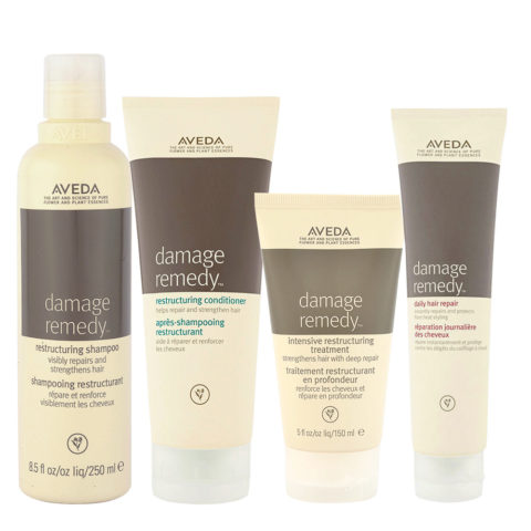 Aveda Damage Remedy Restructuring Shampoo 250ml Conditioner 200ml Treatment 150ml Hair Repair 100ml