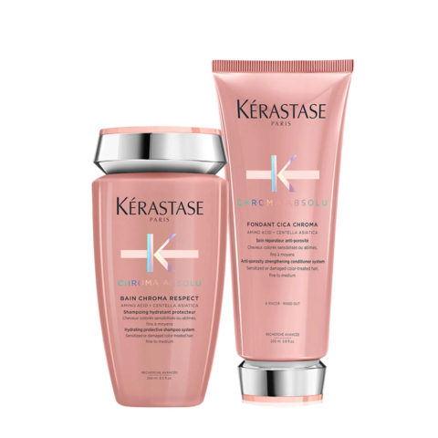 Kerastase Chroma Absolu Bain Chroma Respect Shampoo250ml Fondant Cica Chroma200ml