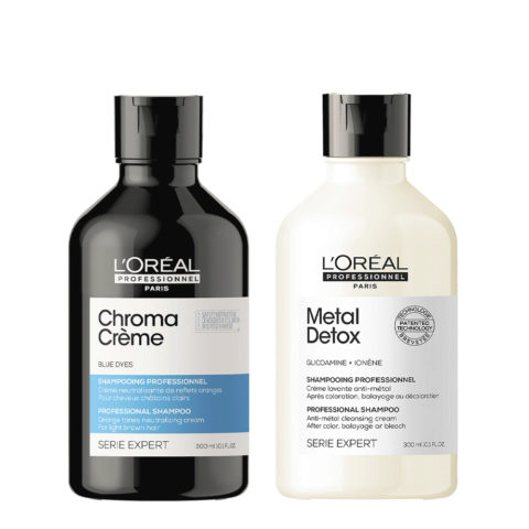 L'Oréal Professionnel Chroma Creme Ash Shampoo 300ml Metal Detox Shampoo 300ml
