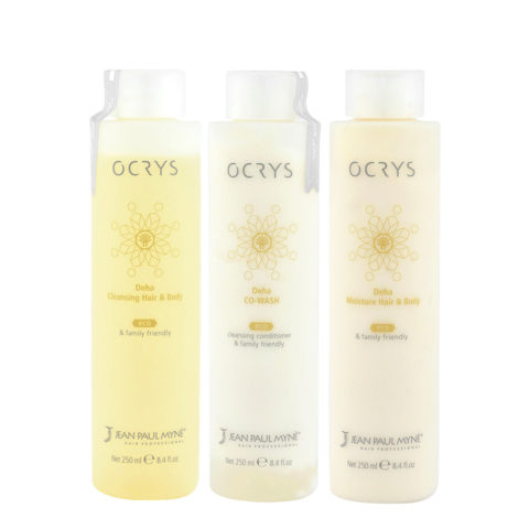 Jean Paul Mynè Ocrys Deha Cleansing Hair & Body 250ml Co-Wash 250ml Moisture Hair & Body 250ml