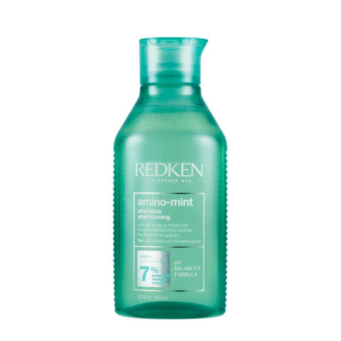 Redken Amino Mint Shampoo 300ml - shampoo for a purified, refreshed and hydrated scalp