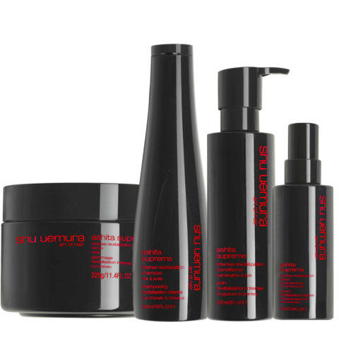 Shu Uemura Ashita Supreme Scrub 325gr Shampoo 300ml Conditioner 250ml Serum 90ml