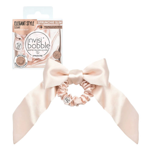 Invisibobble Sprunchie Slim Ballerina Bow - sprunchie with removable ribbon