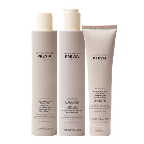 Previa Reconstruct Regenerating Shampoo250ml  Conditioner250ml  Treatment150ml