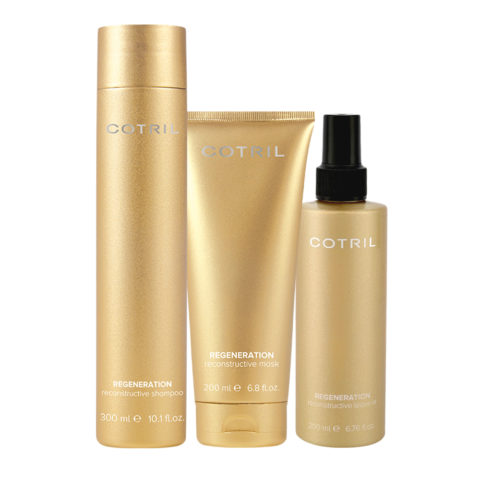 Cotril Creative Walk kit Regeneration Shampoo 300ml Regeneration Mask 200ml Leave-In Conditioner 200m - Reconstruction