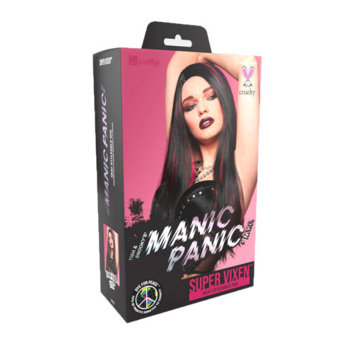 Manic Panic Vampire's Kiss Super Vixen Wig - black wig