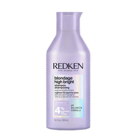 Redken Blondage High Bright Shampoo 300ml - shampoo for blond and shiny hair