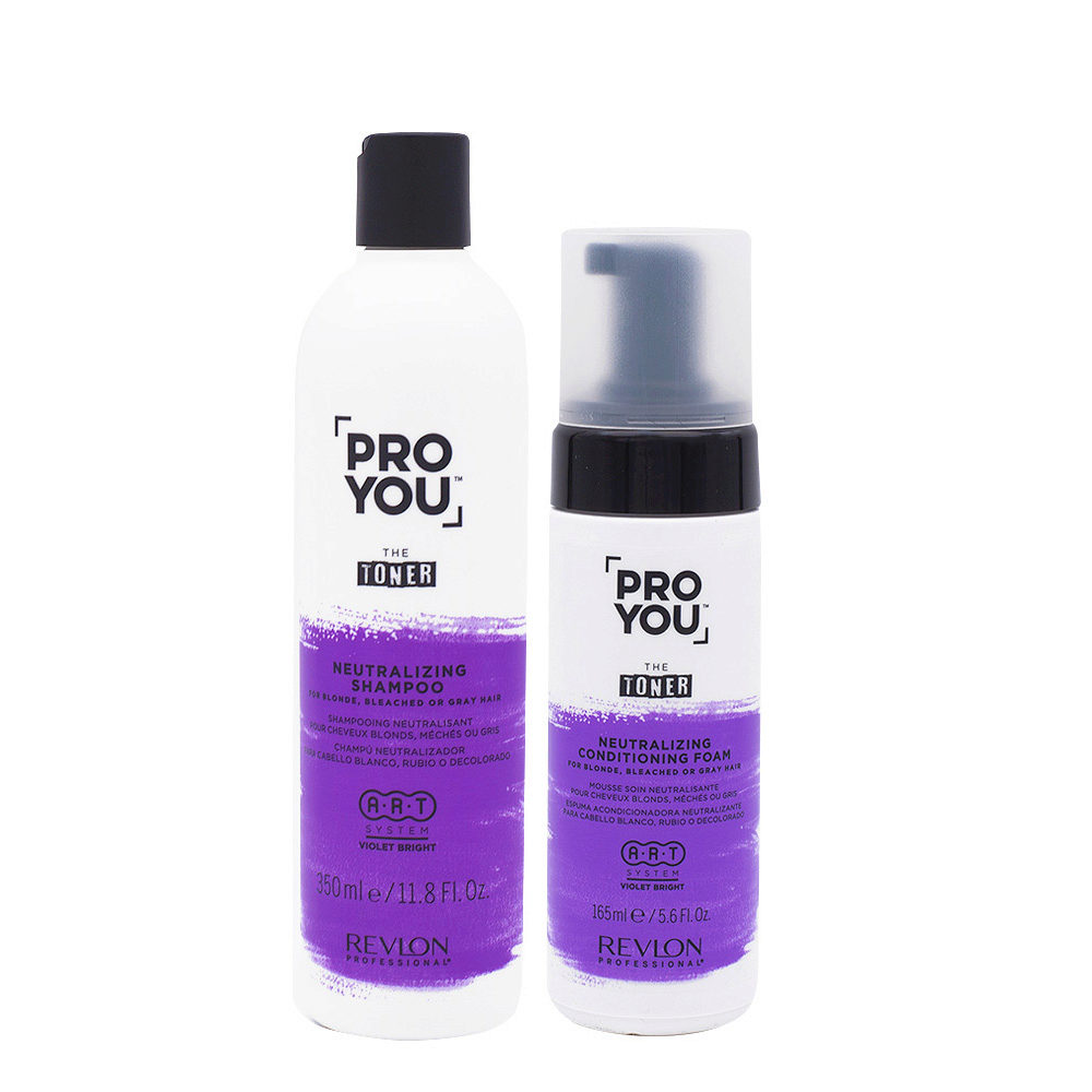 Revlon Pro You The Toner Shampoo 350ml Schiuma 150ml