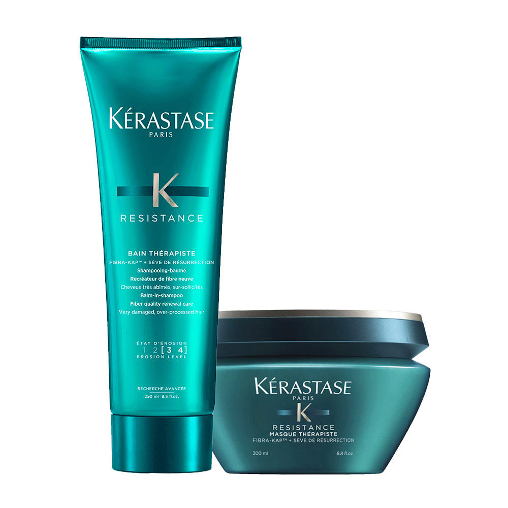 Kerastase Resistance Bain Therapiste 250ml Masque Therapiste 200ml