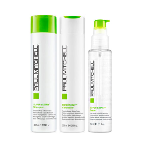 Paul Mitchell Super Skinny Shampoo 300ml Conditioner 300ml Serum 150ml