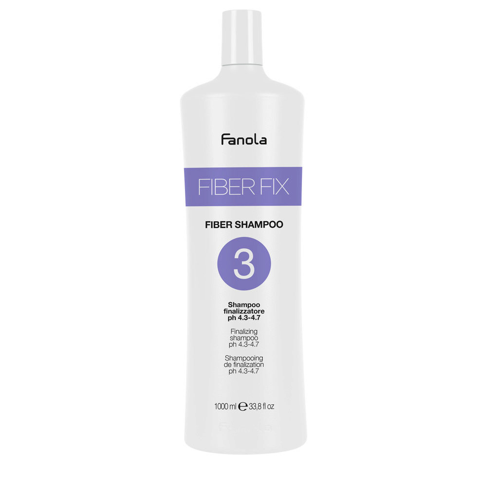 Fanola Fiber Fix Fiber Shampoo n ° 3 1000ml - finalizer shampoo ph4.3-4.7