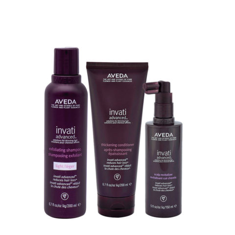 Aveda Invati Advanced Exfoliating Shampoo Light 200ml Conditioner 200ml Scalp Revitalizer 150ml