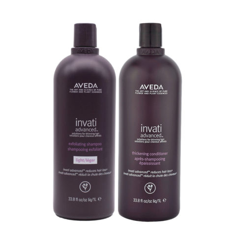 Aveda Invati Advanced Shampoo 1000ml Thickening Conditioner 1000ml