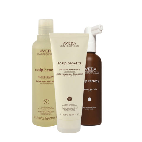 Aveda Scalp Benefit  Shampoo250ml Conditioner200ml Dandruff Solution125ml