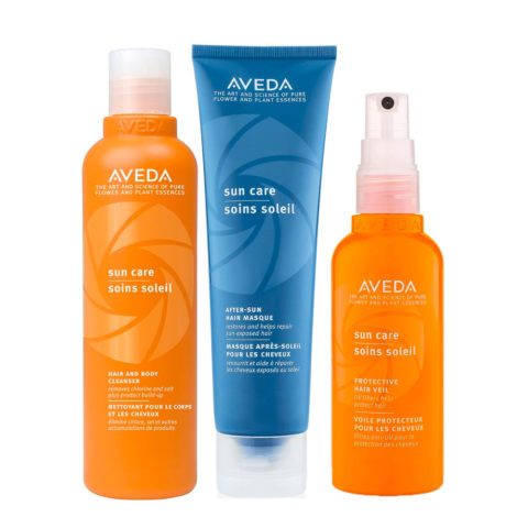 Aveda Sun Care Hair and Body Cleanser250ml Masque125m Protective Hair Veil100ml
