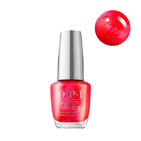 OPI Nail Lacquer Infinite Shine Spring Collection ISLD55 Heart and Con-Soul 15ml - long lasting pearl red nail polish