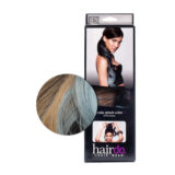 Hairdo Tail Color Splash Buttered Toast / Blue 58 cm - light blue tail on dark blonde