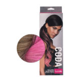 Hairdo Tail Color Splash Buttered Toast / Pink Fucsia 58cm  - fuchsia tail on dark blond