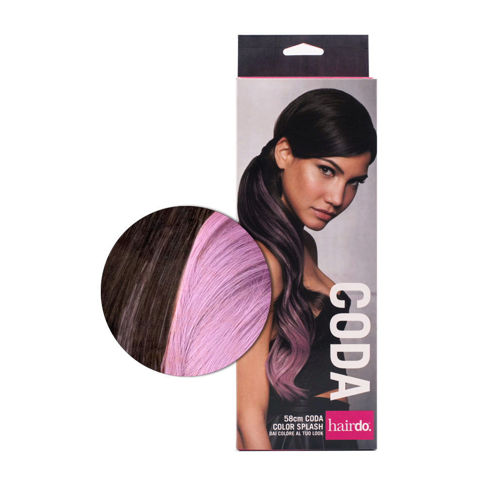 Hairdo Tail Color Splash Dark Chocolate / Lavander 58 cm - lavender tail on  medium brown | Hair Gallery
