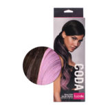 Hairdo Tail Color Splash Dark Chocolate / Lavander 58 cm  - lavander tail on medium brown