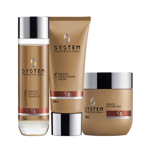 System Professional LuxeOil Shampoo250ml Conditioning Cream200ml  Mask200ml