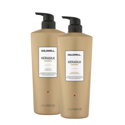 Goldwell Kerasilk Control Shampoo1000ml Conditioner1000ml