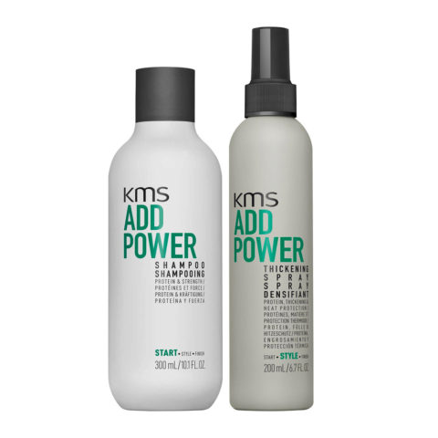 KMS Add Power Shampoo 300ml Thickening Spray 200ml
