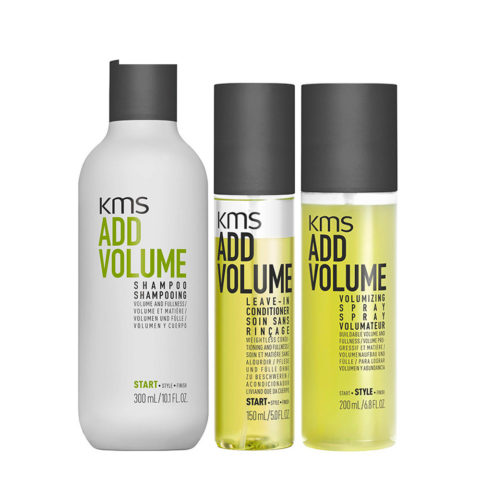 KMS Add Volume Shampoo300ml Leave-in Conditioner150ml Spray200ml