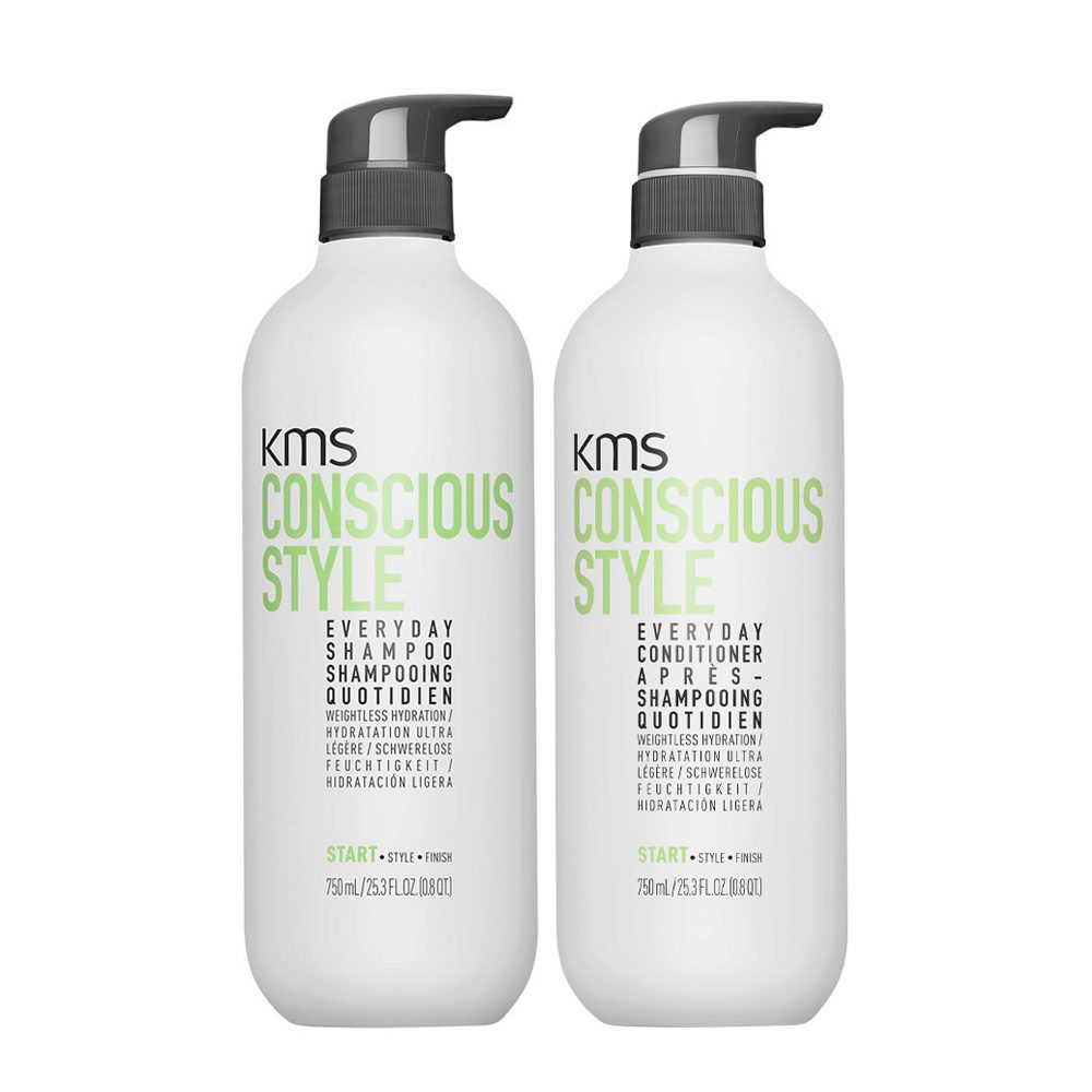 KMS Conscious Style Everyday Shampoo 750ml Conditioner 750ml