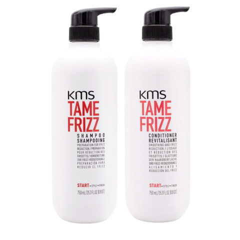 KMS Tame Frizz Shampoo 750ml Conditioner 750ml