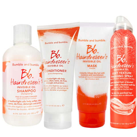 Bumble and bumble. Bb. Hairdresser's Invisible Oil Shampoo 250ml Conditioner 200ml Mask 200ml Spray 150ml
