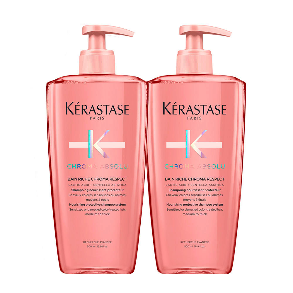 Kerastase Chroma Absolu Bain Riche Chroma Shampoo 500ml x 2