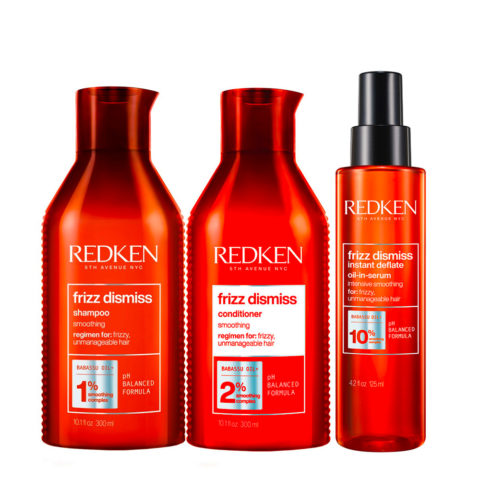Redken Frizz Dismiss Shampoo300ml Conditioner300ml Serum125ml