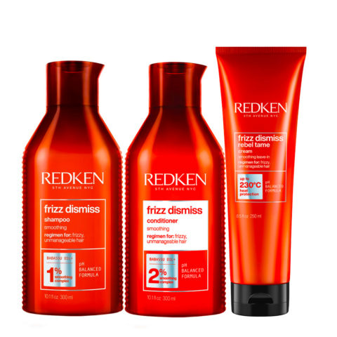 Redken Frizz Dismiss Shampoo300ml Conditioner300ml Leave-In 250ml