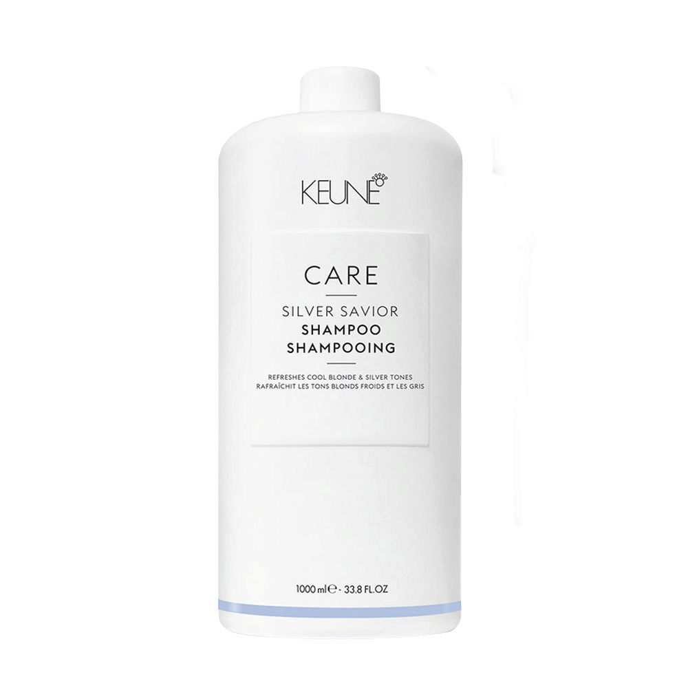 Keune Care line Silver savior Shampoo 1000ml - Anti Brass Shampoo For Silver Hair