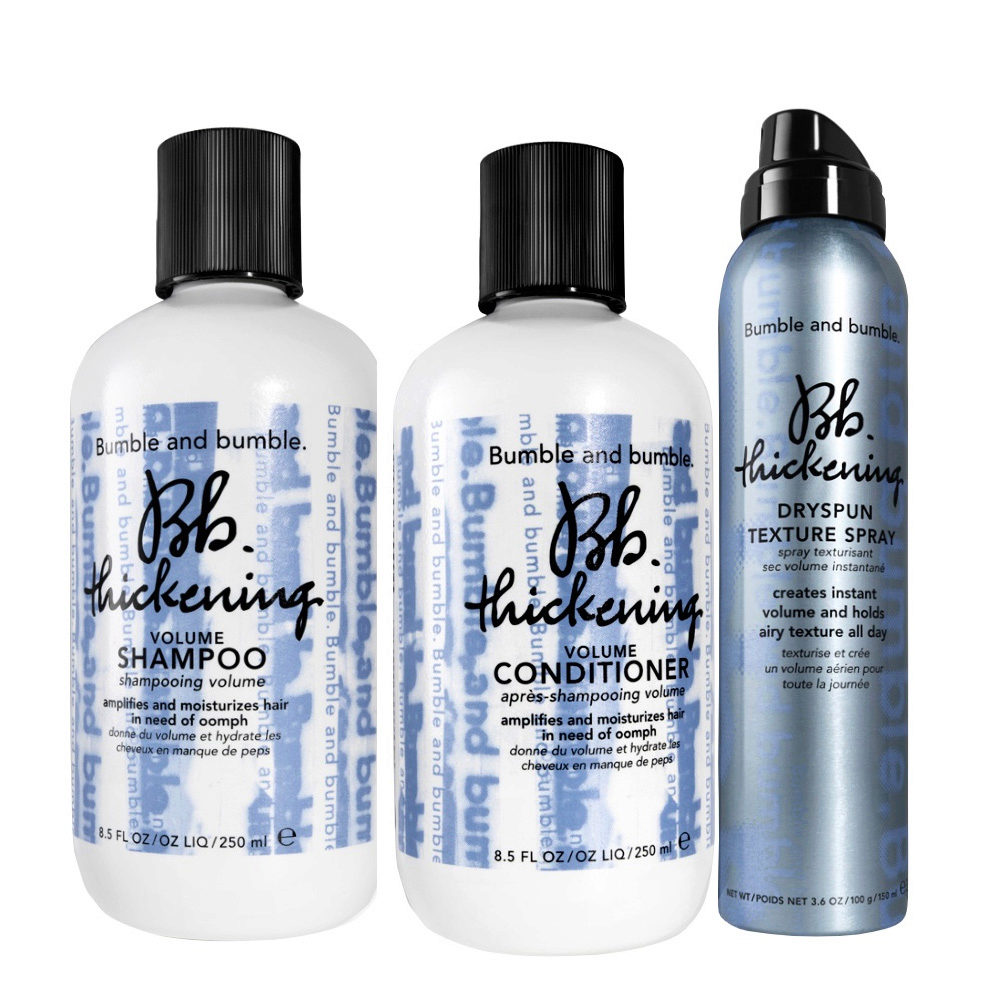 Bumble and bumble. Bb. Thickening Volume Shampoo 250ml Conditioner 250ml DrySpun Spray 150ml